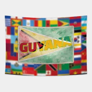 Guyana Vintage style retro souvenir Tapestry