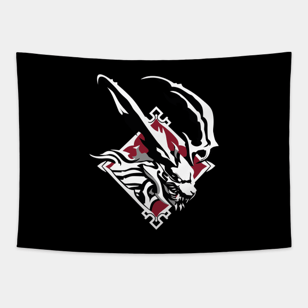 Final Fantasy XVI (16) - IFRIT Eikon Vector Art Tapestry by FireDragon04