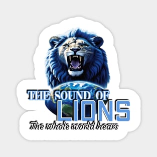 The sound of lions, all over the world Magnet