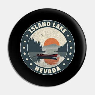 Island Lake Nevada Sunset Pin