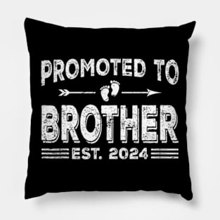 Promoted To Brother Est 2024 Fathers Day First Time Dad Pillow