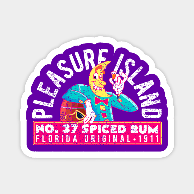 Pleasure Island "No. 37" Spiced Rum Magnet by plaidmonkey