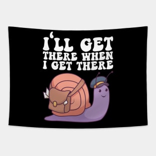 I'll Get There When I Get There - Mailman Gift Tapestry