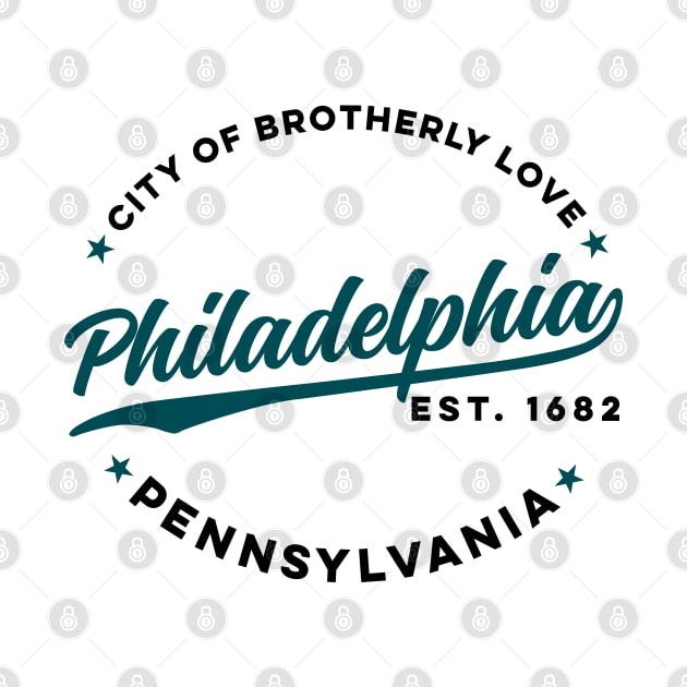 Vintage Philadelphia City of Brotherly Love USA by DetourShirts