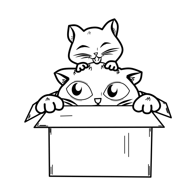cats in boxes by Ticus7