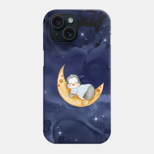 Sleepy Baby Penguin Phone Case