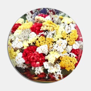 Basket of Dried Flowers Pin