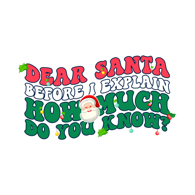 Dear Santa I Can Explain Funny Christmas Pajama Adults Kids by _So who go sayit_