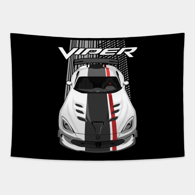 Viper ACR-5thgen-white black red Tapestry by V8social