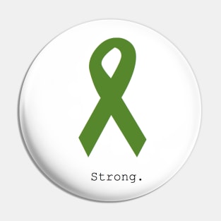Green Ribbon. Strong. Pin