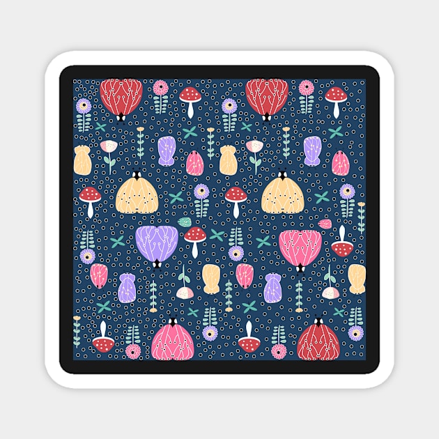 Little bugs at night Magnet by cocodes