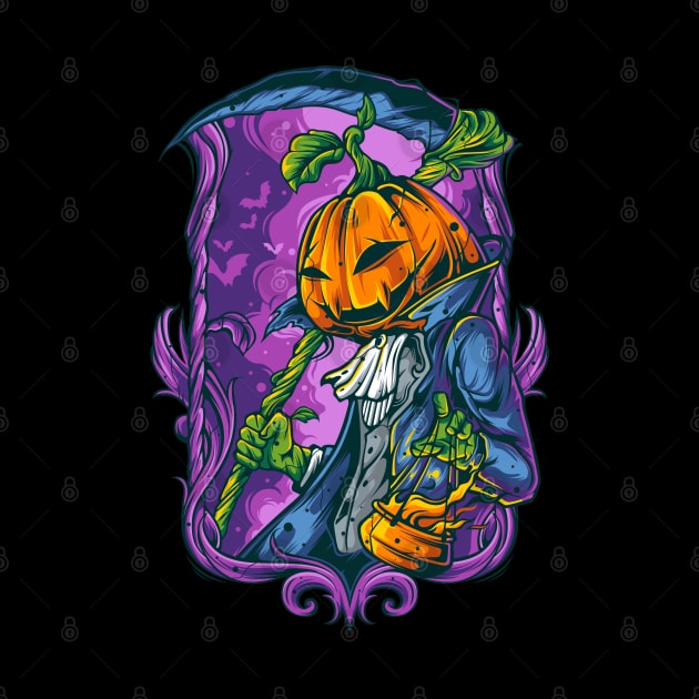 Halloween pumpkin boy by sharukhdesign