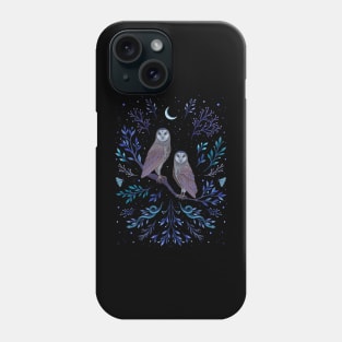 Owls in the Moonlight Phone Case