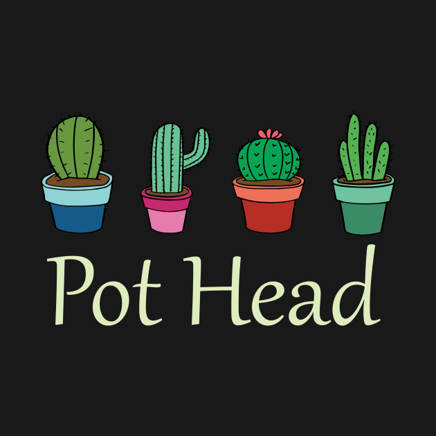 Funny Pot Head Gardener Succulent by Ras-man93