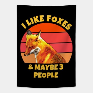 I Like Foxes and Maybe 3 People Tapestry