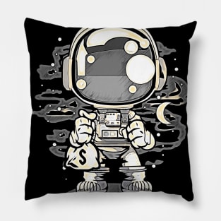 Astronaut Chibi • Funny And Cool Sci-Fi Cartoon Drawing Design Great For Any Occasion And For Everyone Pillow