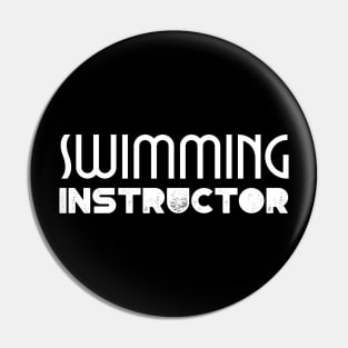 Swimming instructor, swimming learning, swim teacher v2 Pin