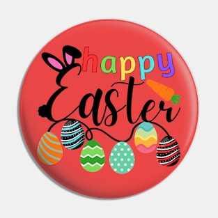 Happy Easter Bunny Rabbit Face Funny Easter Day Pin