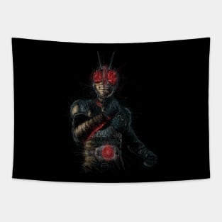 Kamen Rider Black RX Scribble Art Tapestry