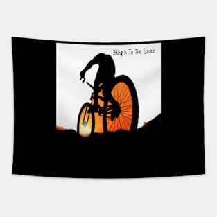 Biking into the Sunset Tapestry