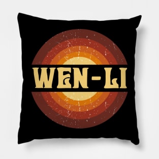 Vintage Proud Name Wen-li Birthday Gifts Circle Pillow