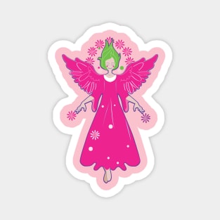 Pink Spring Angel Magnet