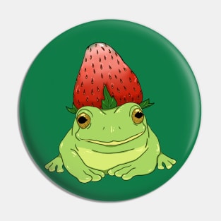 strawberry frog Pin