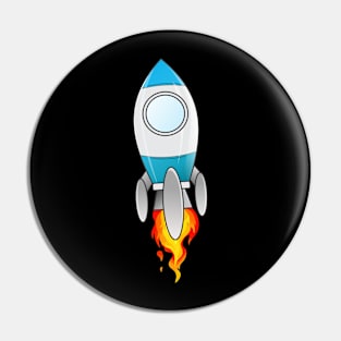 THE ROCKET CARTOON Pin