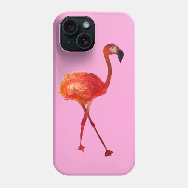 Pink Flamingo Phone Case by Manitarka