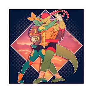 Raphael and Michelangelo Dancing T-Shirt