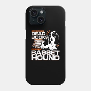 Basset Hound Dog Book Reading Lover Gift Phone Case