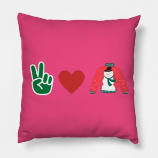 Peace love and Christmas Pillow