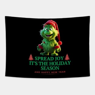 Festive Grinch Delight Tapestry