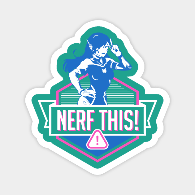 Nerf This! D.Va Magnet by digitalage