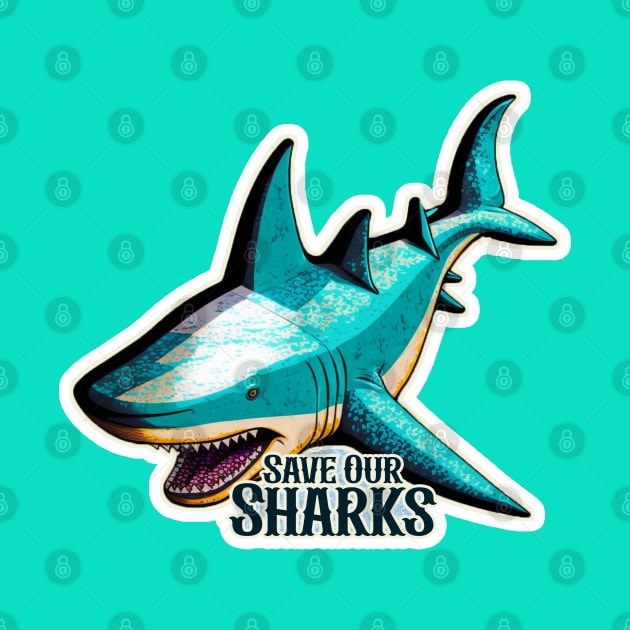 Save Our Sharks by nonbeenarydesigns