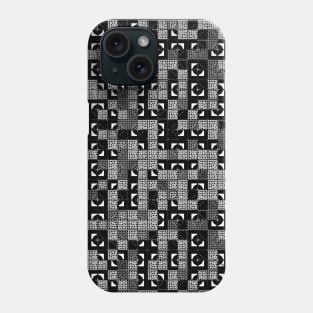 Checkerboard Black and White Pattern Phone Case