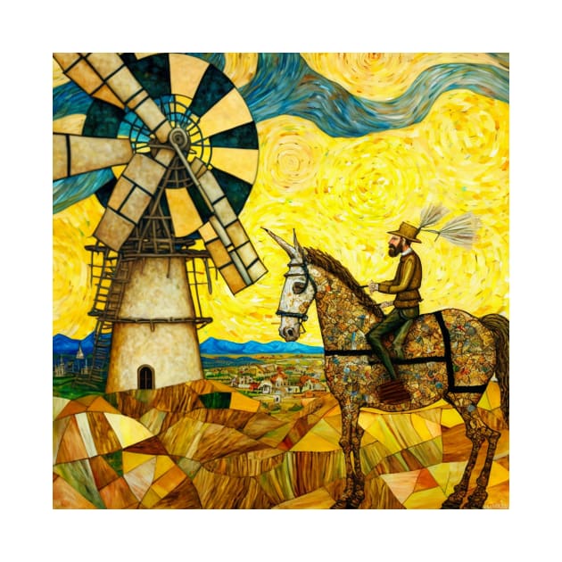 Don Quixote Van Gogh by The Bark Side