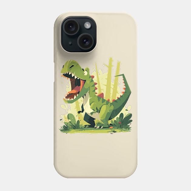 cute dino Phone Case by Stephanie Francoeur Art