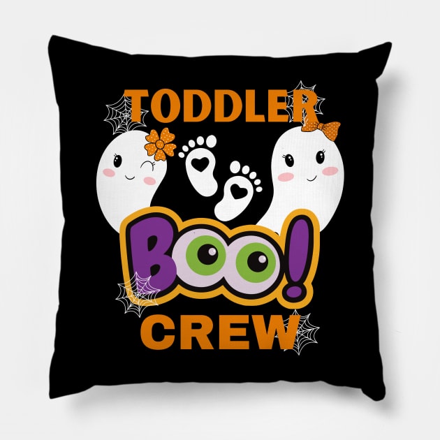 Boo crew daycare provider Halloween Costume Ghost School Pillow by Johner_Clerk_Design