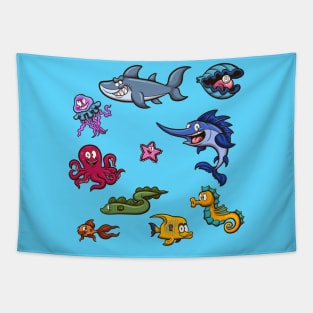 Sea Creatures Tapestry