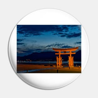 Tori of Itsukushima Shrine on Miyajima Island Pin