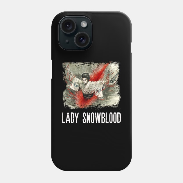 Cherry Blossom Blades Elegant Violence on Display with Snowblood Tees Phone Case by Silly Picture