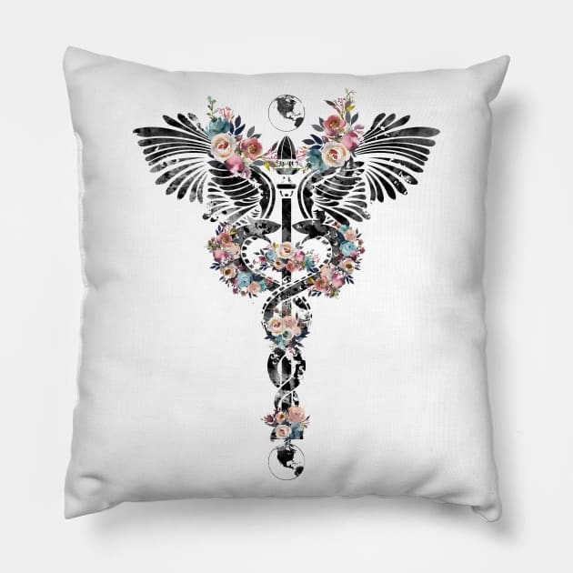 Caduceus Pillow by erzebeth