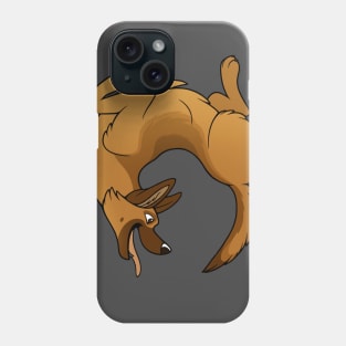 German Shepherd Dog Chasing Tail Phone Case