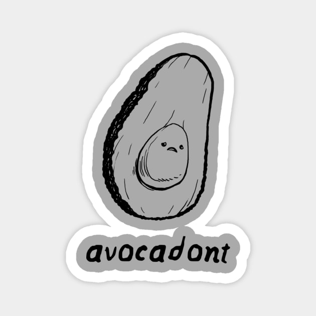 Melondrama: Avocadont Magnet by PeterTheHague