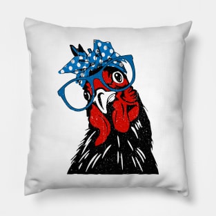 mother chicken bandana Pillow