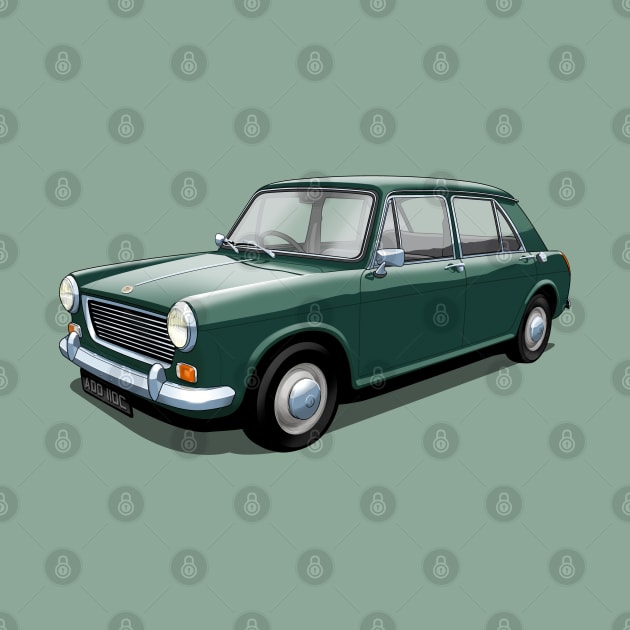 Morris 1100 in spruce green by candcretro