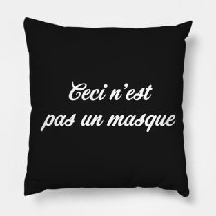 This is not a mask - calligraphy black Pillow