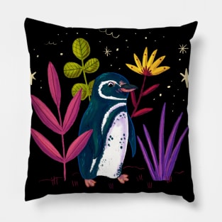 Galapagos Penguin Pillow