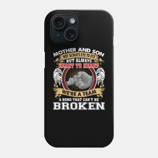 Mother And Son Not Always Eye To Eye But Always Heart To Heart Phone Case